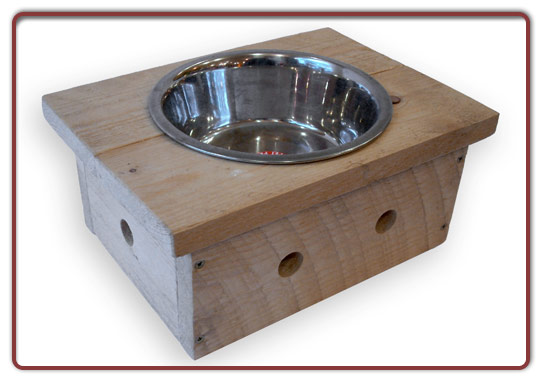 Foto: Futter - und Wassernapf Metall
