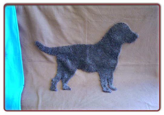 Foto Hundedecke aus Fleece mit Hundemotiv